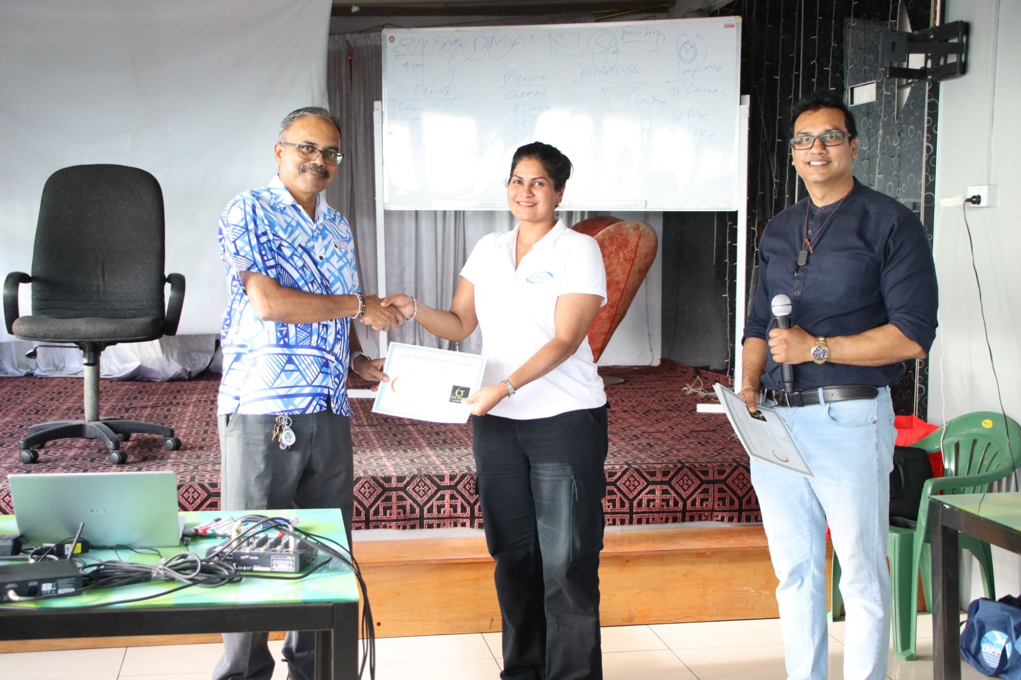 Six Sigma certificate handover ceremony