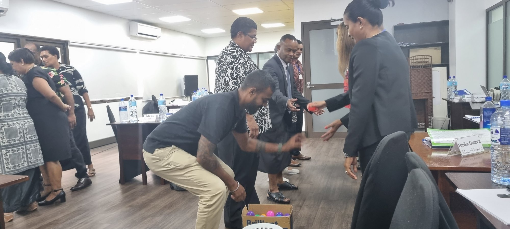 Team activity during process improvement workshop
